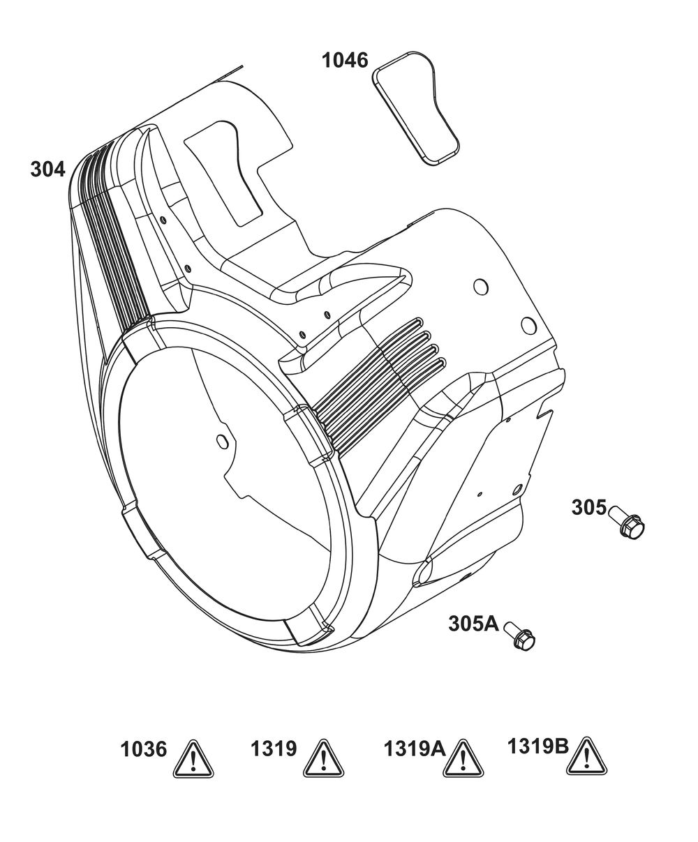 Blower Housing Group Diagram and Parts List for 356447-0718-G1 200000 - 399999 Briggs and Stratton Engine